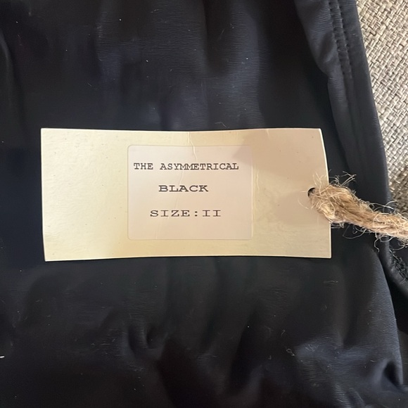 Talia Collins Asymmetrical Black Swimsuit - Picture 4 of 7
